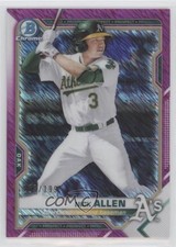 2021 Bowman Chrome Prospects Fuchsia Shimmer Refractor /199 Nick Allen 00gy