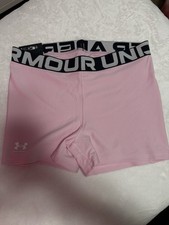 Under Armour Girls Pink Athletic Shorts M Breathable Activewear
