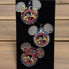 Disney Pin Trading Around the World Hidden Mickey Mouse 3-Pin Set — photo 1