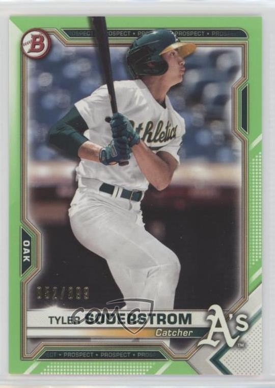 2021 Bowman Prospects Neon Green Border 52/399 Tyler Soderstrom #BP-51 2o0