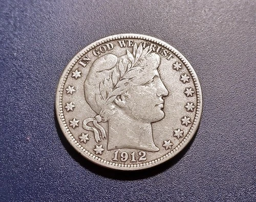 Fine/VF 1912-D Barber Half Dollar