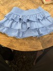 Katie J NYC Medium Blue Ruffle Mini Skirt — photo 1