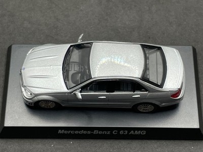 Kyosho 1/64 Mercedes-Benz C 63 AMG Silver C63 diecast model car
