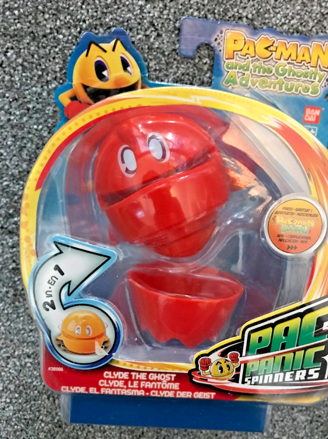 Pac Man Pac's Pal Clydel - & The Ghostly Adventures Pac Panic Spinners Fig~New~