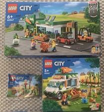 LEGO 60347 60345 30590 NEGOZIO DI ALIMENTARI FURGONE DEL FRUTTIVENDOLO LEGO CITY