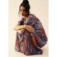 Free People Small Carmella Printed Dress