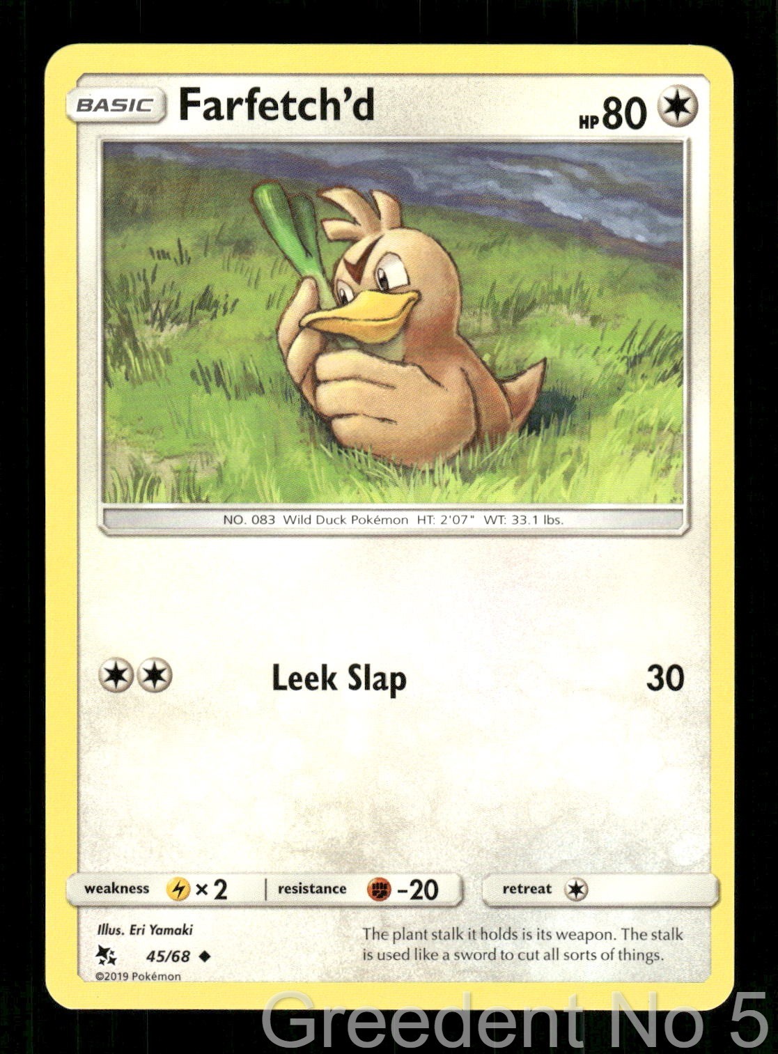 Farfetch'd 45/68 Uncommon Hidden Fates Pokemon Near Mint