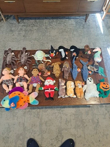 LOT OF 23 Ty Beanie Babies Vintage 90s-2000s Ocean Holiday with Tags And More