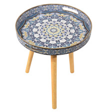 Modern Round Side Table 38cm – Small Coffee Table for Living Room or Bedroom