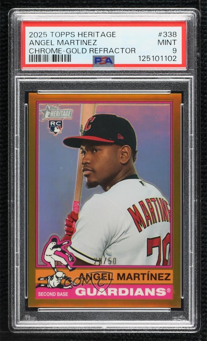 2025 Topps Gold #338 Border Angel Martinez front