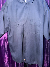 Dickies Men's Black 2XL Short Sleeve Work Shirt Twill Poly/Cotton RN20697