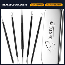 Blackhead Remover Tool Kit - 5 Stainless Steel Extractors for Acne, Pimple  Zit