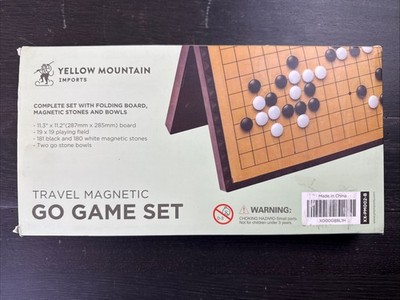 19x19 Go Board Game Set with Large Folding Travel Board (11.3-Inch) and Magnetic