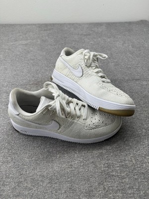 RARE  AIR FORCE 1 ULTRA FLYKNIT LOW 'WHITE ICE 817419 100 Men Size 10
