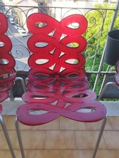 SEDIA DIVA DESIGN GINO CAROLLO PER DI CIACCI KREATY ROSSA