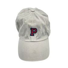 Victoria's Secret Pink VS Embroidered P Gray Cotton OS Baseball Cap Casual Hat