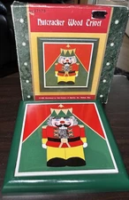 Vintage Nutcracker Christmas 7.25 x 7.25” Wood Trivet with Box