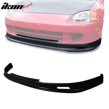 Fits 93-97 Honda Civic del Sol Mugen Style Front Bumper Lip Spoiler Unpainted PU