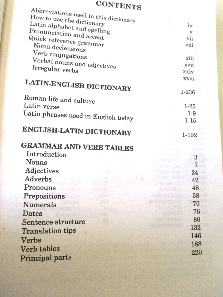 Collins Latin Dictionary..Plus Grammar Two in One reference