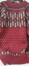 Vintage Hand Made Original Wool Nordic Sweater