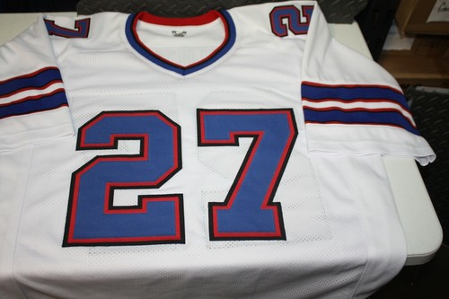 BUFFALO BILLS TRE'DAVIOUS WHITE #27 SIGNED HOME CUSTOM WHITE JERSEY JSA WITNESS - Picture 3 of 3