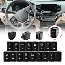 Green White LED Dashboard Control Switch Button For Honda CR-V  Civic 2016 - 25