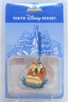 Disneyland Splash Mountain Phone Strap  Chip & Dale Disney Park Tokyo Japan  F/S