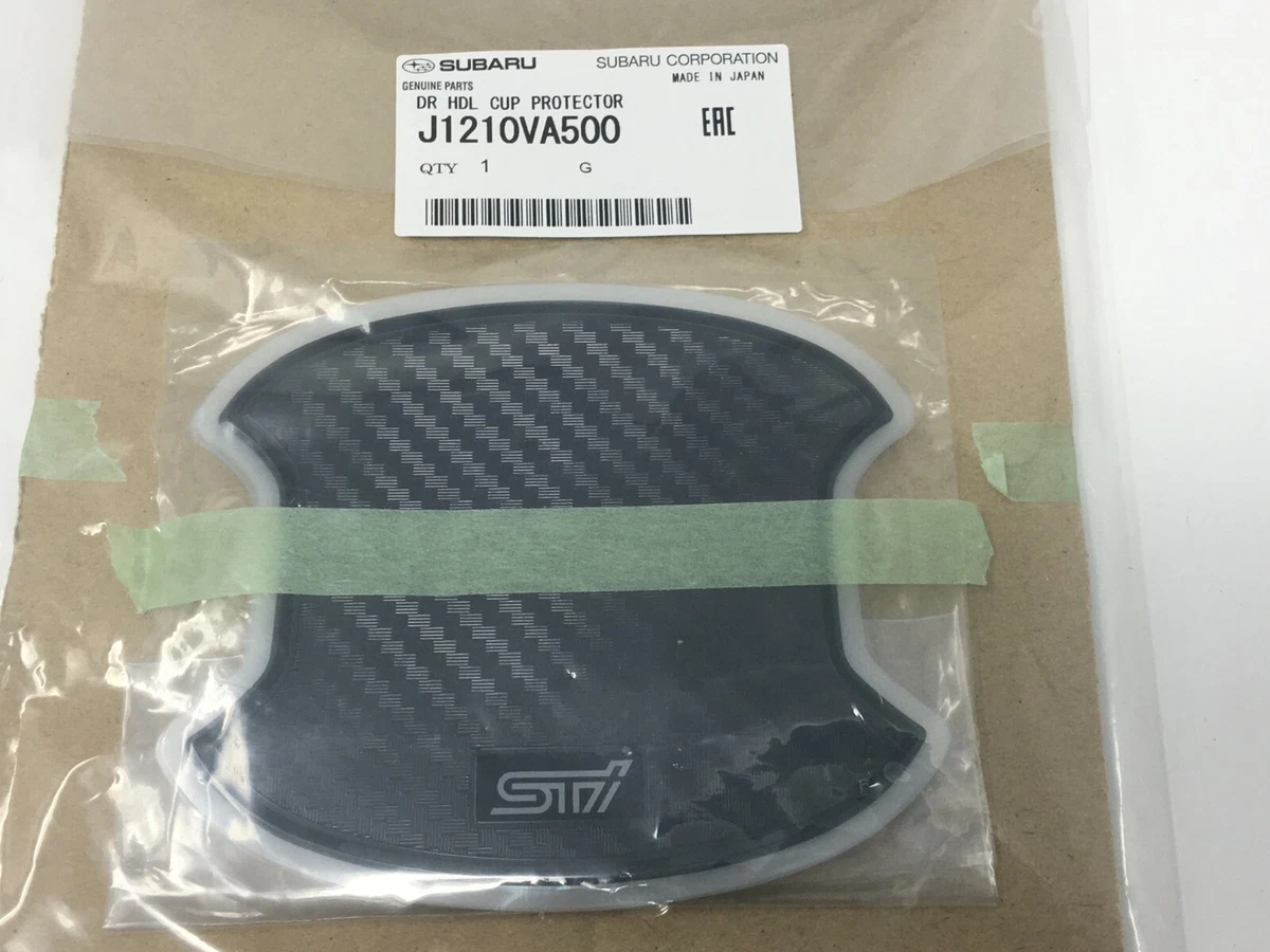 Genuine Subaru STi LOGO Door Handle cup Protector set J1210VA500 OUTBACK WRX STI