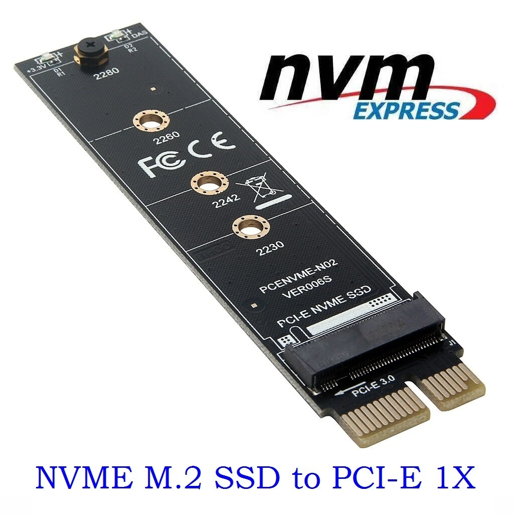 marque generique - Adaptateur SSD M.2 NVME Vers PCIE X1 Carte de