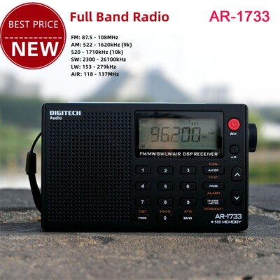 DESHIBO AR-1733 Full Band Radio FM/AM/SW/LW/AIR DSP Receiver Australia Version