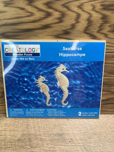 Sealed CREATOLOGY 3D Wooden SEAHORSE PUZZLES - 第 1/2 張圖片