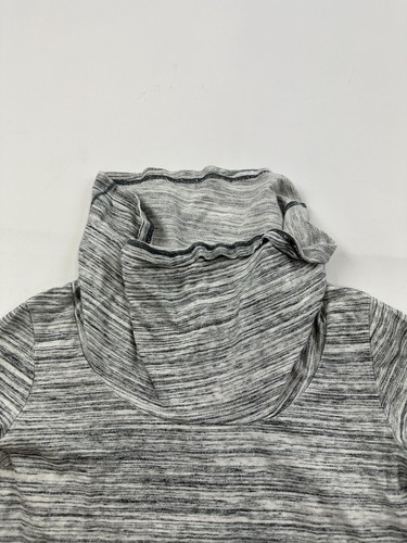 Lucy Sweatshirt Womens Medium Gray Pullover Cowl Neck Lightweight Sweater - Picture 2 of 8