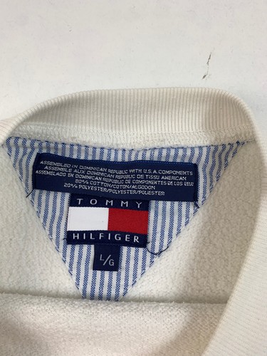 Vintage Tommy Hilfiger Sweatshirt 90’s White, Large - Picture 4 of 4