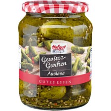 Hofgut Ogórki przyprawowe Selection ze świeżymi ziołami i cebulą 720ml