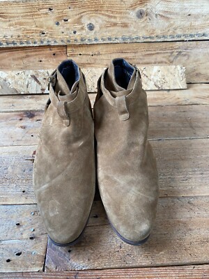 Saint Laurent Jodphur suede brown leather boots uk 42.5 | eBay