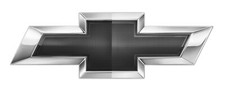 Chevy Black Edition Bowtie Emblem Steel Sign Large 35 X 11