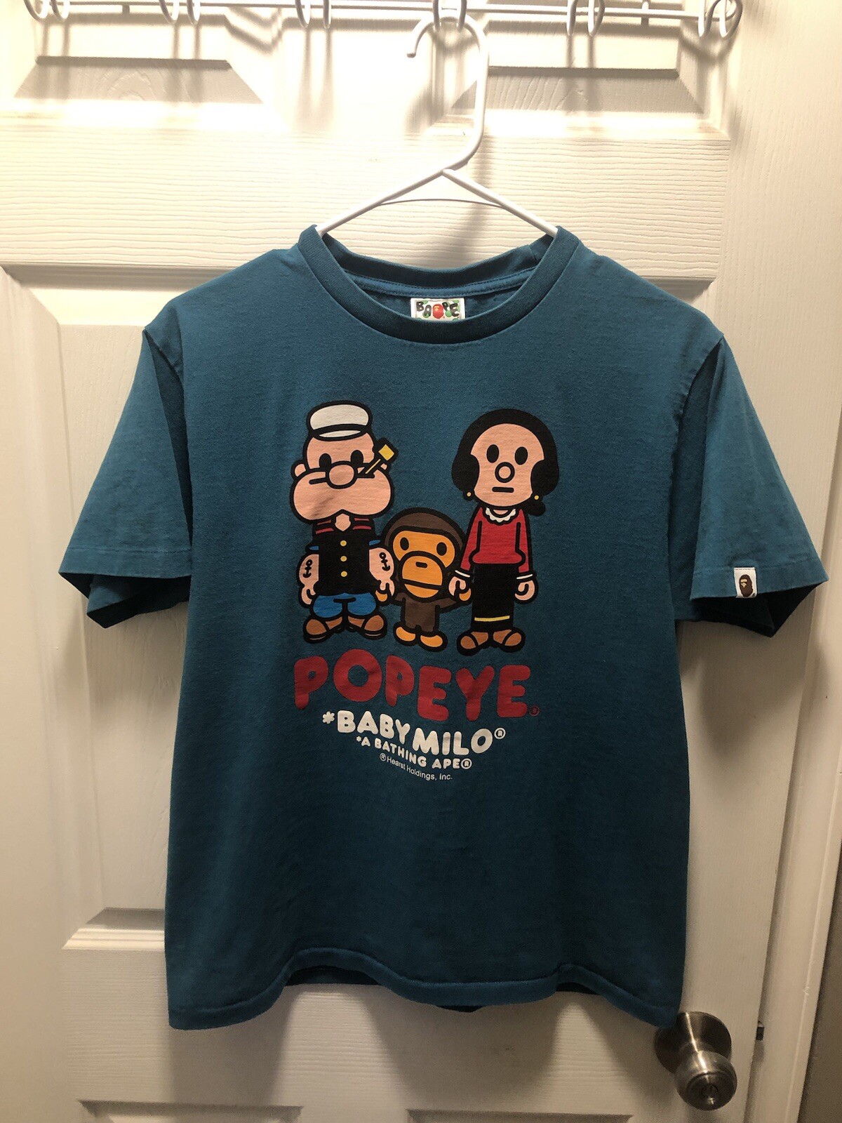 Bape Baby Milo X Popeye And Olive Shirt “Medium”