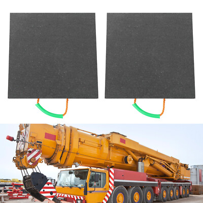 2pcs Heavy Duty Stabilizing Block Medium Size Square Support Pad 5-80T Load