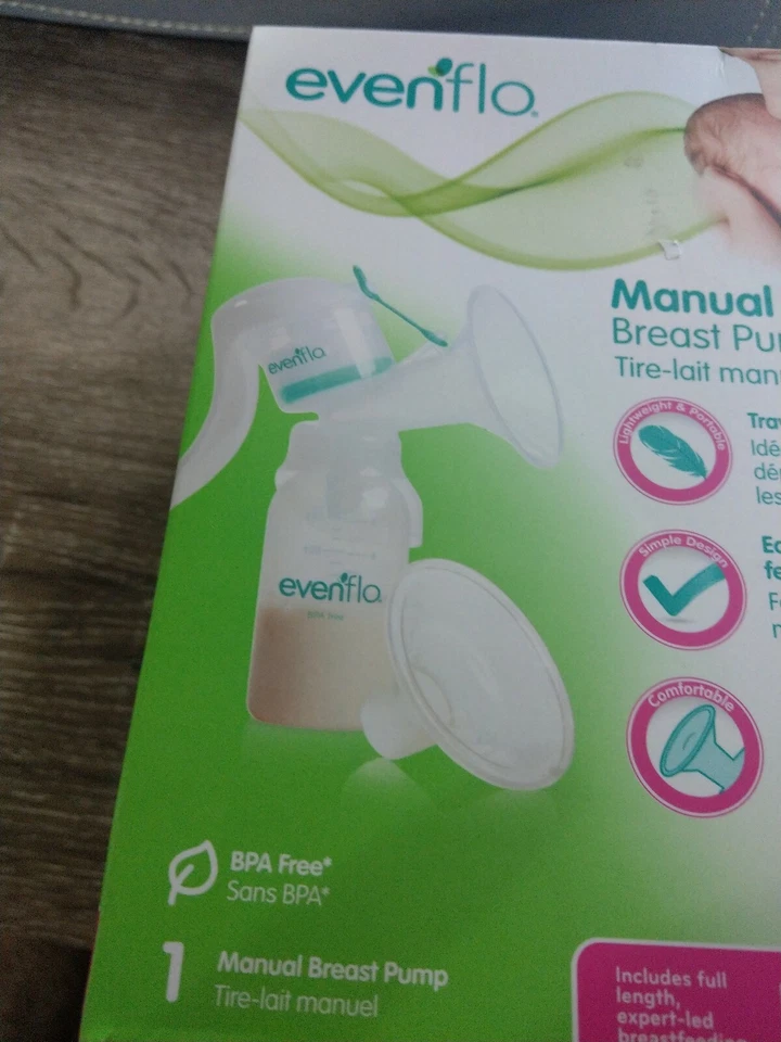 *NEW* EVENFLO MANUAL BREAST PUMP W/ FULL LENGTH BREAST FEEDING PROGRAM INCLUDED - Image 4 of 4