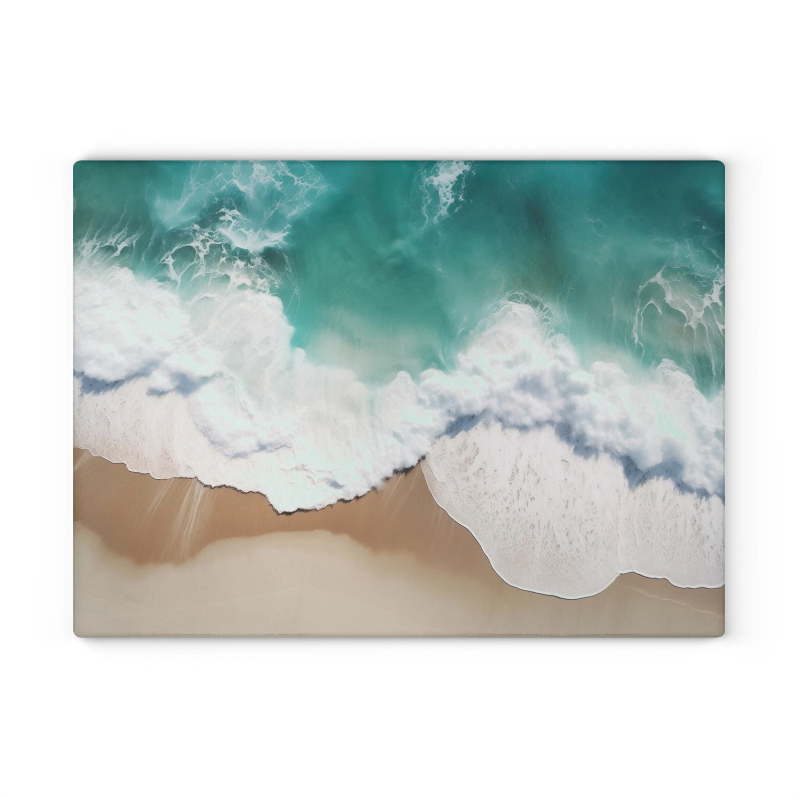 Ocean Waves Tempered Glass Cutting Board - Stunning Kitchen Decor
Opens in a new window or tab