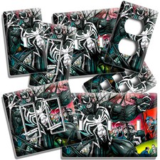 ANGRY VENOM SUPERVILLAIN SPIDERMAN VINTAGE COMICS LIGHT SWITCH OUTLET WALL DECOR