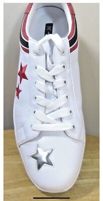 I-N-C International Concept  Cosmic Patchwork A2101 White Size 11
