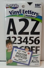 ArtSkills 250 pc Black Vinyl Letters and Numbers for Classroom Poster Decorating