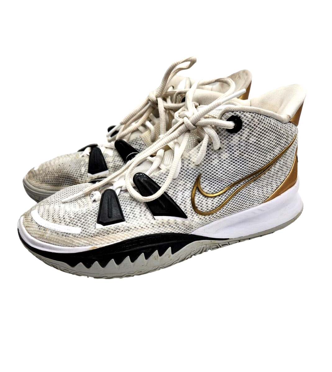Nike Kyrie 7 White Black Gold 