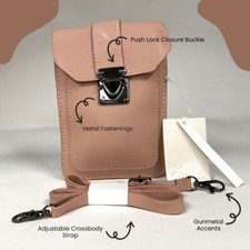 Pink Small Crossbody Bag for Women   Cell Phone Bag, Wallet, and Purse