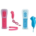Built in Motion Plus Remote Controller &Nunchuck for Nintendo Wii /Wii U Console