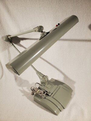 Vintage Flexo Art Deco Floating Drafting Table Desk Lamp Art Specialty Co. Gray