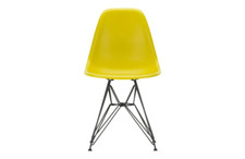 Sedia John Lewis Vitra Eames DSR in plastica, senape/nero prezzo consigliato £ 340
