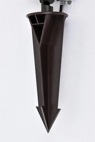 Elitco Outdoor 12V Cast Brass Flood Light 2Inch L X 4Inch W X 6Inch H Dark Bronz - Picture 7 of 8