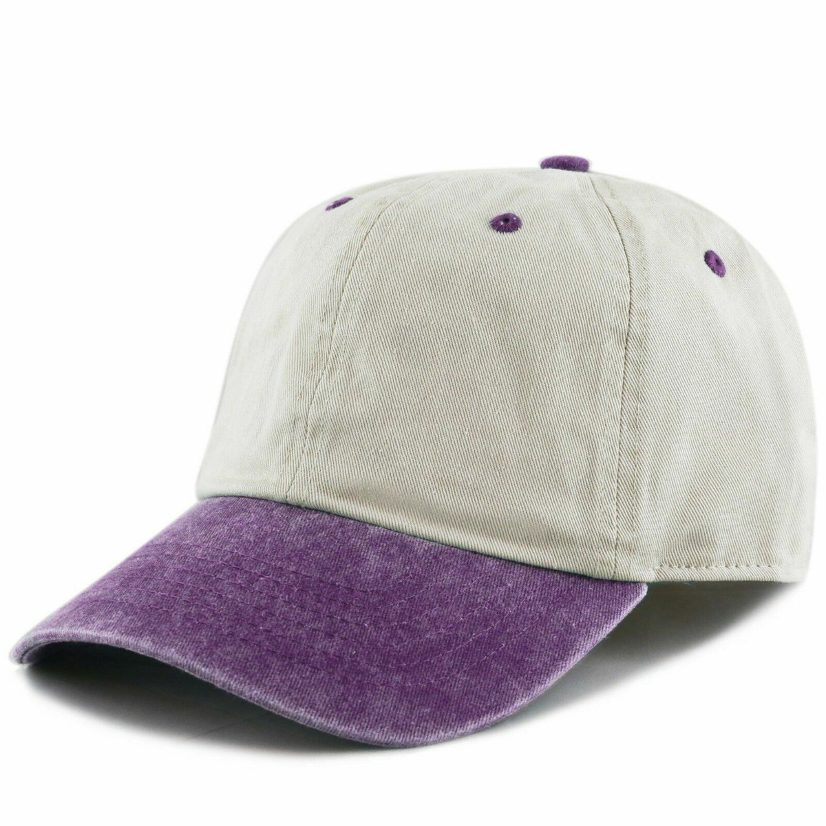 The Hat Depot Low Profile Dad Cap – 100% Cotton Pigment Dyed Baseball Hat, Khaki/Black, One Size Fits Most - View #4